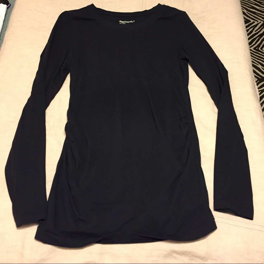 Gap Maternity Long Sleeve Navy Shirt